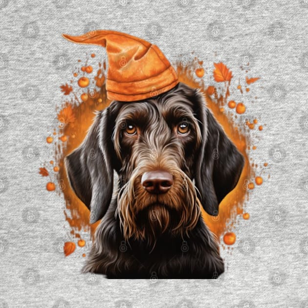 Halloween German Wirehaired Pointer by NatashaCuteShop